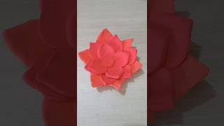 Perfect Lotus Flower Clay Craft Every Time Flower Art clay flowers viral shorts youtubeshorts [upl. by Mitchiner]