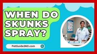 When Do Skunks Spray  PetGuide360com [upl. by Attenhoj]