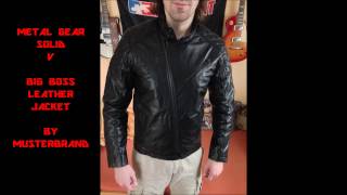 Metal Gear Solid 5 Big Boss Leather Jacket Review by Musterbrand [upl. by Enomsed]