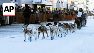 2024 Iditarod gets underway with ceremonial start in Anchorage [upl. by Jemima]