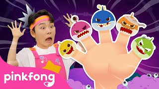 Zombie Shark Finger Family  Finger Family Song  Spooky Baby Sharks Everywhere  Pinkfong Official [upl. by Kovacev]