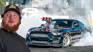 I Took My 2000HP Mustang to a Burnout Contest [upl. by Auhsohey]