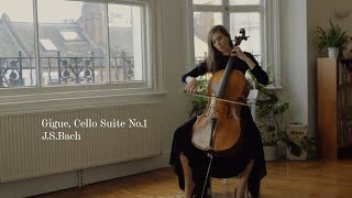 Gigue from Cello Suite No 1 Bach  Isobelle Austin  London Cellist [upl. by Groves]