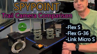 SPYPOINT Trail Camera Comparison Flex S Flex G36 Link Micro S [upl. by Ahsieki]