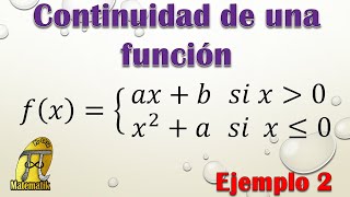 Continuidad de una función  Ejemplo 2 [upl. by Lorre968]