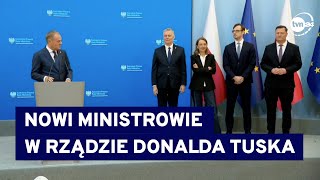 Rekonstrukcja rządu Premier Donald Tusk przedstawił nowych ministrów Są zaskoczenia TVN24 [upl. by Tiny]