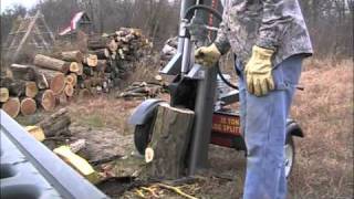 Huskee 35 ton log splitter [upl. by Araihc]