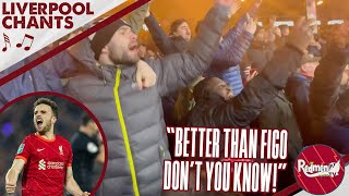 New DIOGO JOTA Song wLyrics  quotBetter Than Figo Dont You Knowquot  Learn LFC Songs [upl. by Airretnahs]