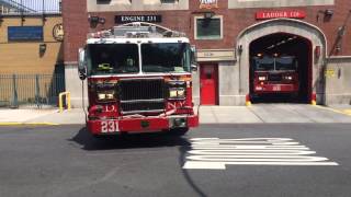 FDNY Engine 231 Tower Ladder 120 And Battalion 44 Responding [upl. by Fortune]