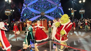 Universal Festivity Show in UniversalStudios Beijing 北京ユニバー クリスマス·ショー北京环球影城圣诞季冬季奇境表演 1119 [upl. by Brandwein]