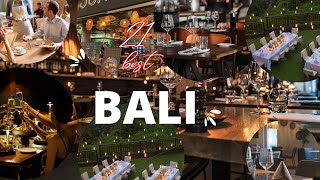 Top 21 Best Restaurants in Bali Indonesia 2024 [upl. by Anaimad]