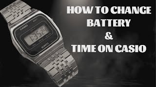 How To Change Battery amp Time On Casio B611 Simple steps at Home [upl. by Tiphanie]