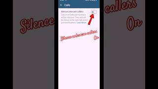 How To Turn On Silence Unknown Callers In Business WhatsApp shorts vrile technical [upl. by Craner990]