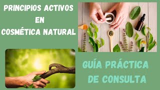 PRINCIPIOS ACTIVOS en cosmética natural casera 🍀 🌿 [upl. by Odysseus742]