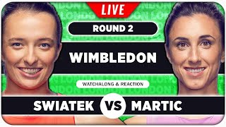 SWIATEK vs MARTIC • Wimbledon 2024 • LIVE Tennis Talk Watchalong [upl. by Blood]