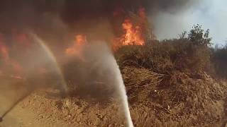 Incendio forestal de interface · 12 de abril 2014 en Valparaíso FIRST PERSON [upl. by Noiramaj]