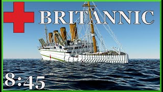 Minecraft HMHS Britannic sinking at 845 AM [upl. by Faxen795]