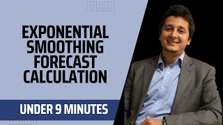 Exponential Smoothing Forecast Calculation  Urdu amp Hindi [upl. by Gennie]