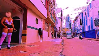 Bogota Colombia Redlight District  Santa Fe Raw File [upl. by Hgielrebma]