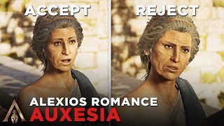 Accept vs Reject Auxesia Alexios Romance Auxesia  Assassins Creed Odyssey [upl. by Drandell]