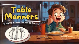 TABLE MANNERS  A Musical Journey to Good Table Manners for Kids  From Napkins to No Slurping [upl. by Babb334]