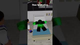 How to skydive in roblox Brookhaven [upl. by Kurtzig792]