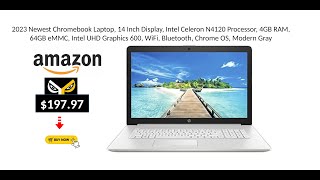 2023 Newest Chromebook Laptop 14 Inch Display Intel Celeron N4120 Processor 4GB RAM 64GB eMMC Intel [upl. by Eldwun]