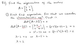 Shortcut Method to Find Eigenvectors of 2 × 2 matrix  Linear Algebra [upl. by Yaeger]