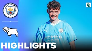 Manchester City vs Derby County  Highlights  U18 Premier League 27012024 [upl. by Lyrahs439]