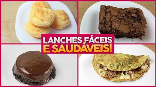 7 RECEITAS SAUDÁVEIS DE LANCHE DA TARDE  Deliciosas Rápidas e Fáceis de Fazer [upl. by Eivets419]