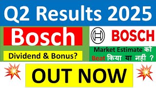 BOSCH Q2 results 2025  BOSCH results today  BOSCH Share News  BOSCH Share latest news [upl. by Eppilihp]