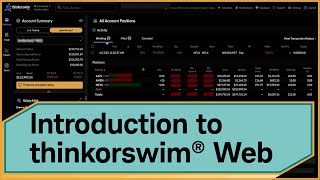 Introduction to thinkorswim® Web [upl. by Seldun977]