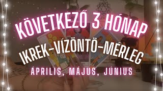 ✨ Levegő jegyek következő 3 hónap ✨ Ikrek Mérleg Vízöntő ✨ április május június 2024 tarot ✨ [upl. by Drucilla472]