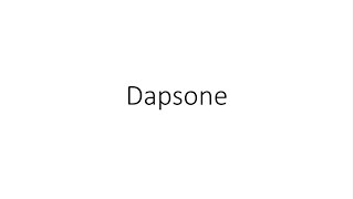 Dapsone  Pharmacology [upl. by Etana630]