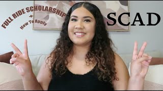 How I Got A FULL RIDE to SCAD  Application Process  Mackenzie Marie [upl. by Ebneter]