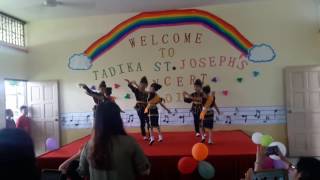 Tinggi Tinggi Gunung Kinabalu dance by St Joseph students [upl. by Llenrub]