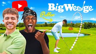 YOUTUBERS CONTROL OUR GOLF SHOTS BIG WEDGE GOLF [upl. by Lobel]