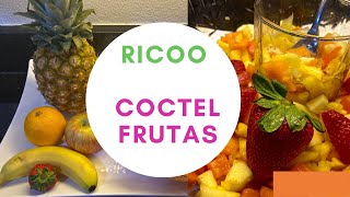 refresca Con cóctel 🍹 frutas 🍉🍊hecho en casa suave delicioso y nutritivo 10 min receta rapido [upl. by Acimehs]