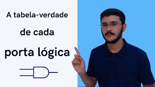 A tabela verdade de cada porta lógica [upl. by Steffi]