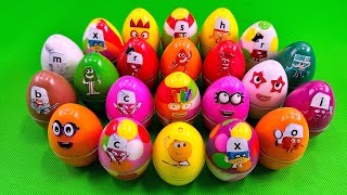 Rainbows EGGS 🌈 Mixing Rainbow SLIME with Numberblocks Colorful ASMR [upl. by Aline]