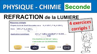 La réfraction De La Lumiére 2 Bac Biof Chapitre 2 [upl. by Kimbell217]