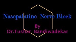 Nasopalatine Nerve Block made easy [upl. by Airlee]