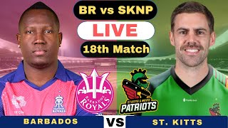 CPL Live Barbados Royals vs St Kitts and Nevis Patriots T20  BR vs SKNP Live CPL 2024 [upl. by Fabiolas450]