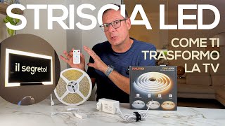 STRISCIA LUCE LED PAUTIX 🔝 e tutorial per trasformare la tua TV 📺 [upl. by Anavlys951]