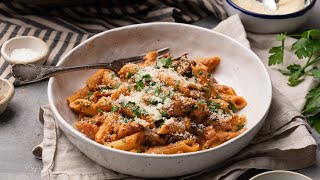 Woodsy Warming Penne Boscaiola Recipe [upl. by Gathard]