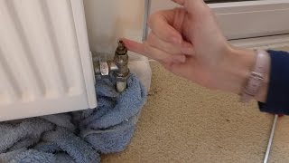 Leaking radiator valve A two minute easy fix No draining down Anyone can do it [upl. by Yaresed]