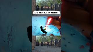 KYLO REN HATES BLASTER WIELDERS IN STARWARS BATTLEFRONT 2 [upl. by Nyrual]