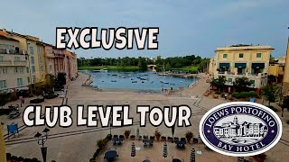 Loews Portofino Bay Club Level and Room Tour  2515  Universal Orlando Vlog [upl. by Anitac338]