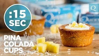 Pina Colada Danish  15SecondRecipe [upl. by Ikeda641]