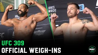 UFC 309 Jon Jones vs Stipe Miocic Official WeighIns [upl. by Nawj]